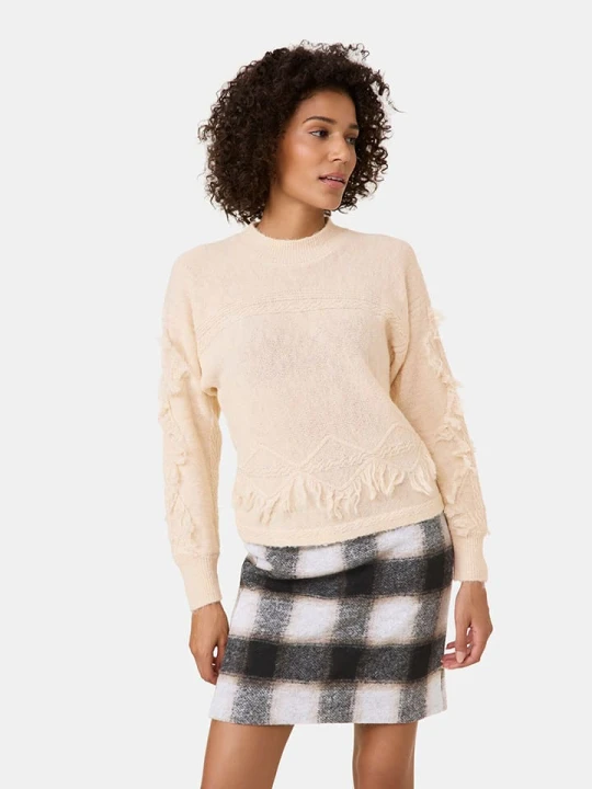 Zdjęcie produktu Gerry Weber Sweter w kolorze kremowym rozmiar: 38