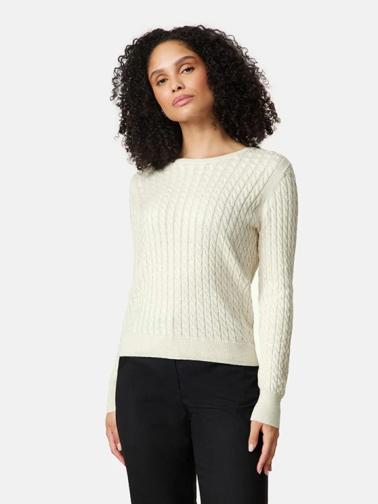 Zdjęcie produktu Gerry Weber Sweter w kolorze kremowym rozmiar: 46