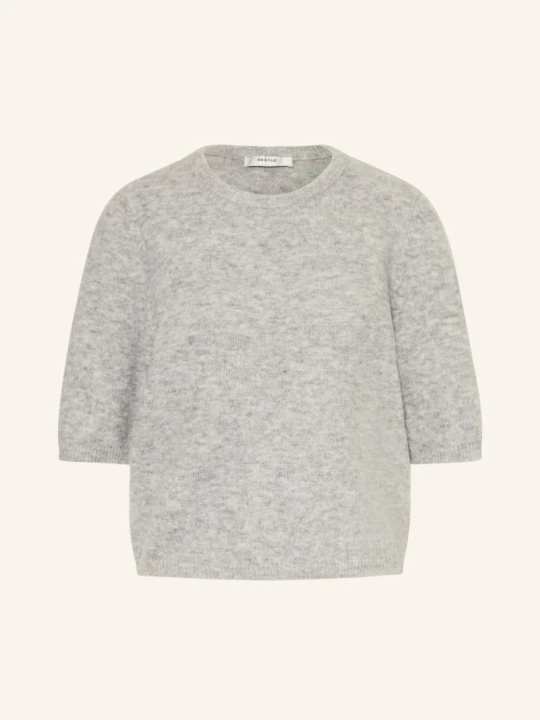 Zdjęcie produktu Gestuz Dzianinowa Koszulka Alphagz Z Dodatkiem Alpaki grau JASNOCZARY