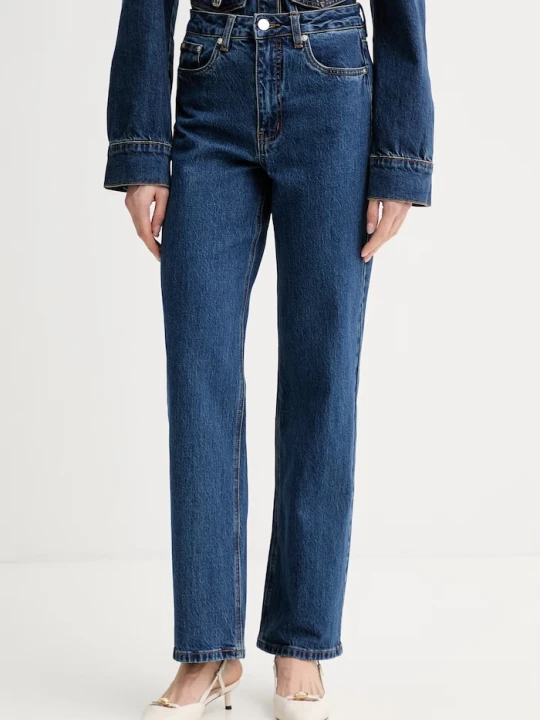 Zdjęcie produktu Gestuz jeansy straight damskie niebieski