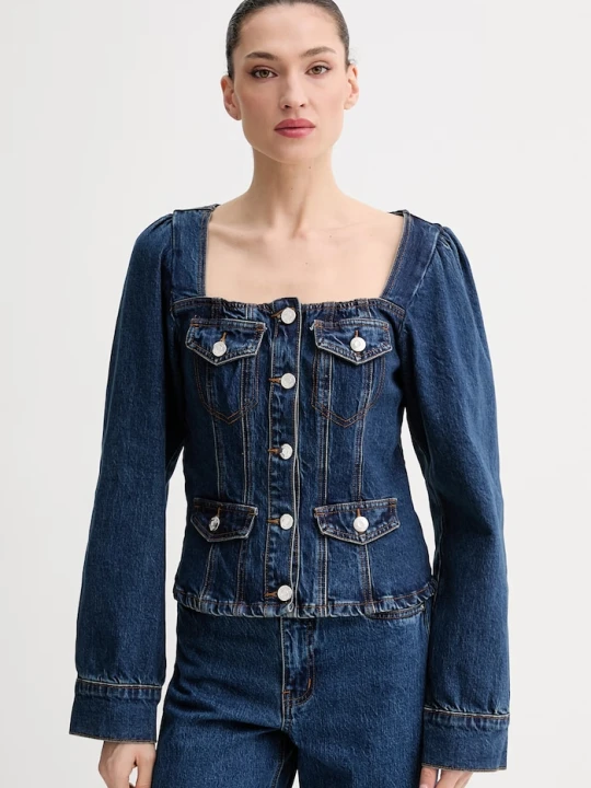 Zdjęcie produktu Gestuz koszula damska jeansowa granatowy