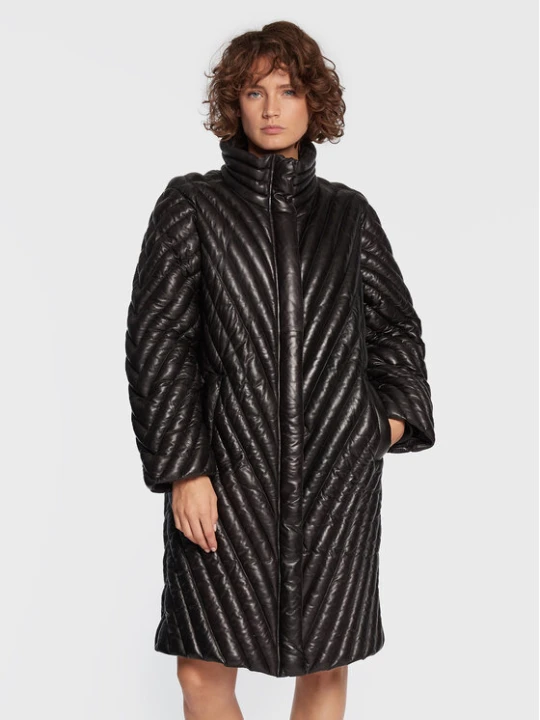 Zdjęcie produktu Gestuz Kurtka skórzana Rosella 10906522 Czarny Relaxed Fit