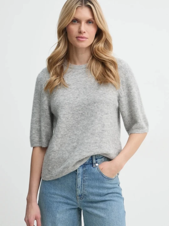 Zdjęcie produktu Gestuz sweter damski z wełną szary