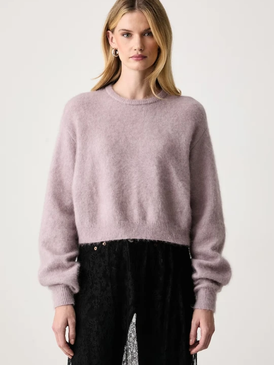 Zdjęcie produktu Gestuz sweter damski z wełną i moherem beżowy