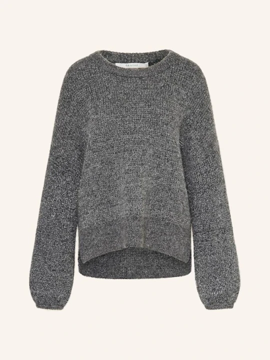 Zdjęcie produktu Gestuz Sweter Gzalpha Z Dodatkiem Alpaki I Błyszczącą Przędzą grau CZIEMNOSZARY