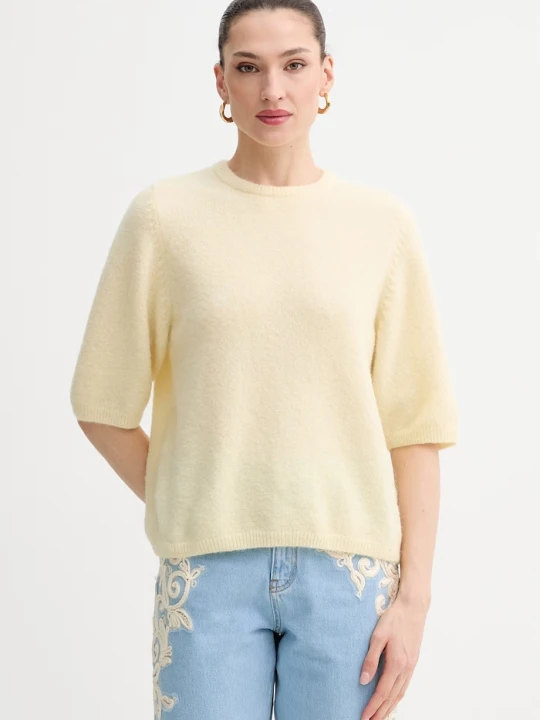 Zdjęcie produktu Gestuz sweter wełniany żółty