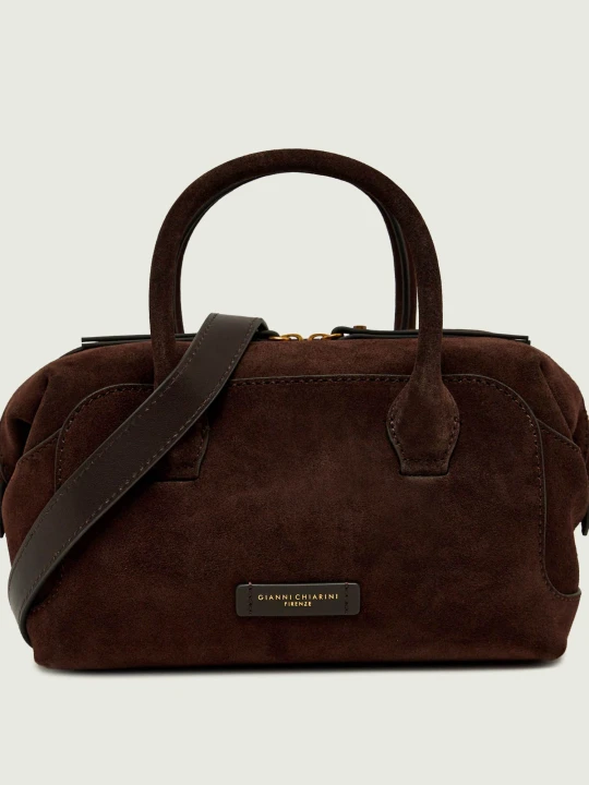 Zdjęcie produktu GIANNI CHIARINI Kuferek Gemma | zamsz brązowy