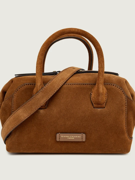 Zdjęcie produktu GIANNI CHIARINI Kuferek Gemma | zamsz koniakowy