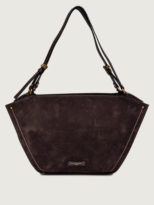 Zdjęcie produktu GIANNI CHIARINI Shopperka Bloom | zamsz brązowy