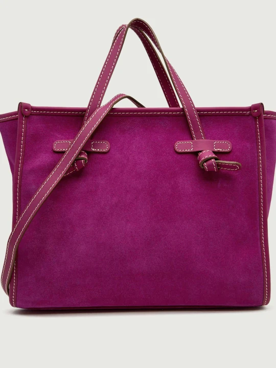 Zdjęcie produktu GIANNI CHIARINI Shopperka MARCELLA | zamsz fuksja