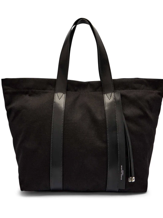 Zdjęcie produktu GIANNI CHIARINI Shopperka SARA | z dodatkiem skóry czarny