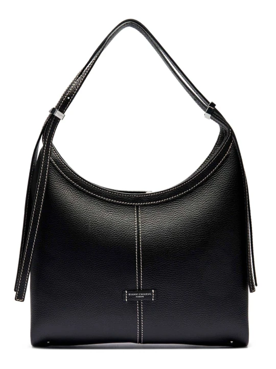Zdjęcie produktu GIANNI CHIARINI Skórzana hobo Norma czarny