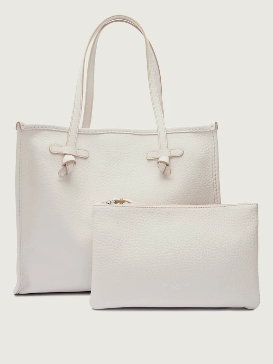 Zdjęcie produktu GIANNI CHIARINI Skórzana shopperka + saszetka Marcella ecru