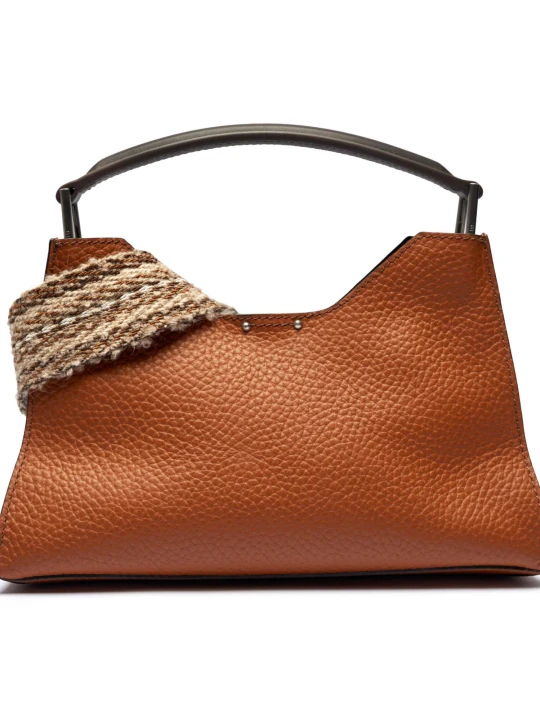 Zdjęcie produktu GIANNI CHIARINI Skórzany kuferek + saszetka AURORA koniakowy