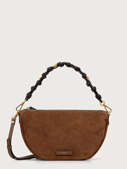 Zdjęcie produktu Gianni Chiarini torebka crossbody damska zamszowa CLEO brązowy