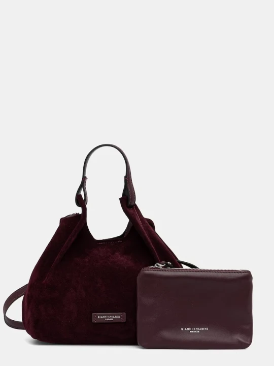Zdjęcie produktu Gianni Chiarini torebka crossbody damska zamszowa DUA bordowy