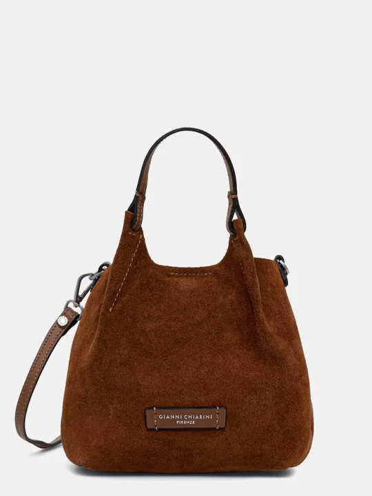 Zdjęcie produktu Gianni Chiarini torebka crossbody damska zamszowa DUA brązowy