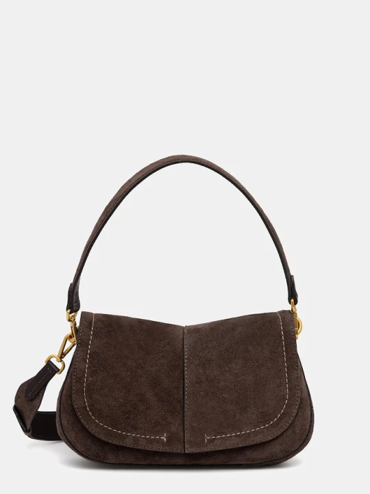 Zdjęcie produktu Gianni Chiarini torebka crossbody damska zamszowa HELENA ROUND brązowy