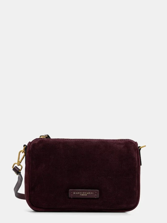Zdjęcie produktu Gianni Chiarini torebka crossbody damska zamszowa NORA POUCH bordowy