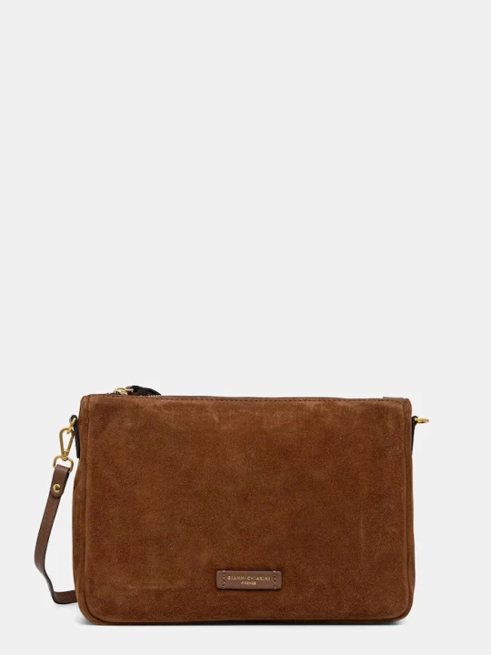 Zdjęcie produktu Gianni Chiarini torebka crossbody damska zamszowa NORA POUCH brązowy