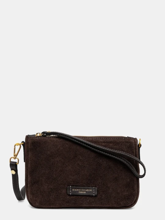 Zdjęcie produktu Gianni Chiarini torebka crossbody damska zamszowa NORA POUCH brązowy
