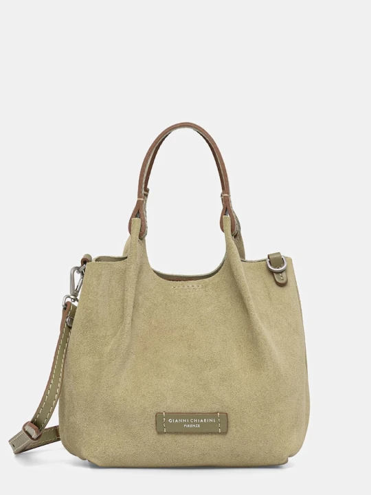 Zdjęcie produktu Gianni Chiarini torebka hobo damska zamszowa DUA zielony