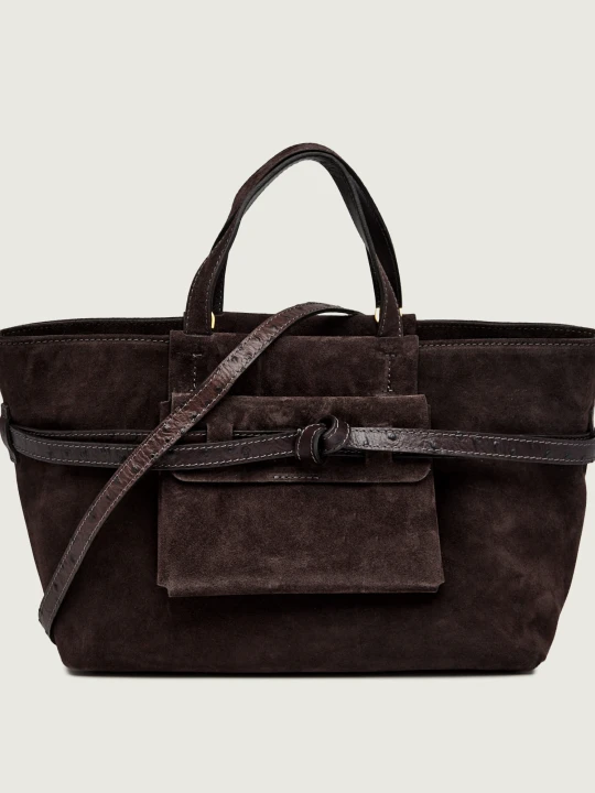 Zdjęcie produktu GIANNI CHIARINI Torebka na ramię Belty | zamsz brązowy