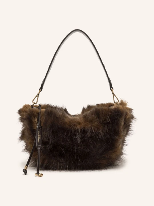 Zdjęcie produktu Gianni Chiarini Torebka Na Ramię Cleo Small Ze Sztucznego Futra braun