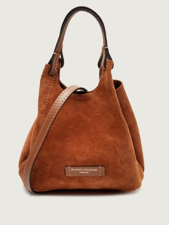 Zdjęcie produktu GIANNI CHIARINI Torebka na ramię DUA | zamsz camel