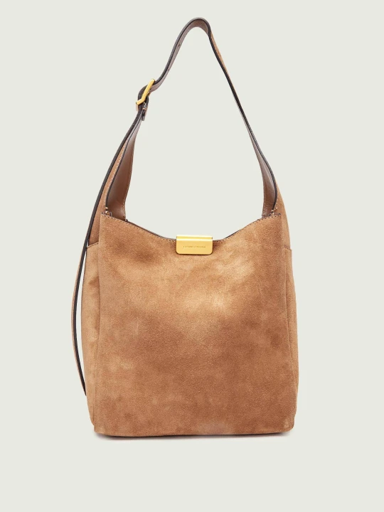 Zdjęcie produktu GIANNI CHIARINI Torebka na ramię JO | zamsz brązowy