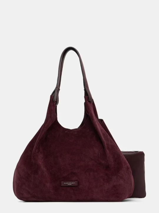 Zdjęcie produktu Gianni Chiarini torebka shopper damska skórzana DUA bordowy