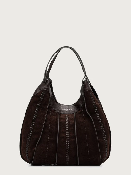 Zdjęcie produktu Gianni Chiarini torebka shopper damska zamszowa DUA brązowy