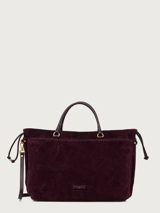 Zdjęcie produktu Gianni Chiarini torebka shopper damska zamszowa MORGANA bordowy