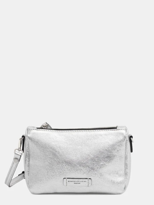 Zdjęcie produktu Gianni Chiarini torebka skórzana NORA POUCH srebrny