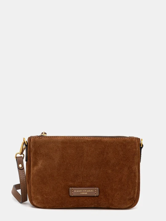Zdjęcie produktu Gianni Chiarini torebka zamszowa NORA POUCH brązowy