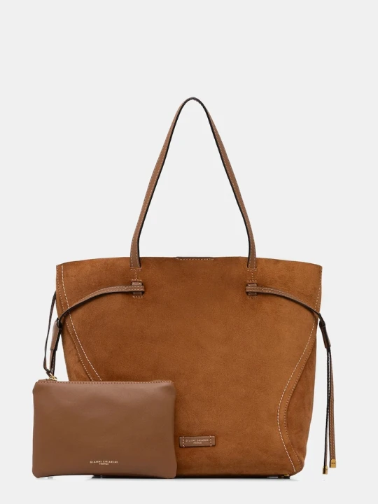 Zdjęcie produktu Gianni Chiarini torebka zamszowa VIOLETTE brązowy