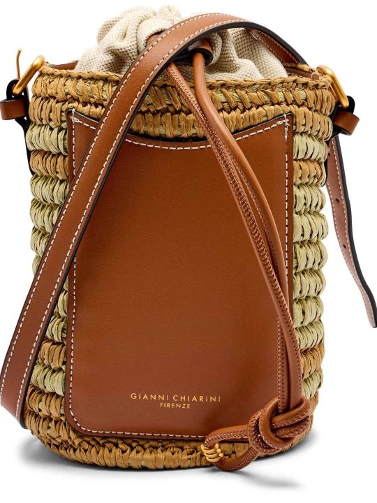 Zdjęcie produktu GIANNI CHIARINI Worek Mae | z dodatkiem skóry beżowy