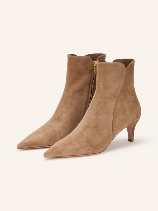 Zdjęcie produktu Gianvito Rossi Botki Levy beige JASNOBRĄZOWY
