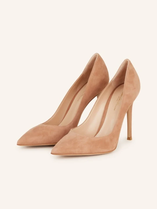 Zdjęcie produktu Gianvito Rossi Czółenka Gianvito 105 braun BLADORÓŻOWY