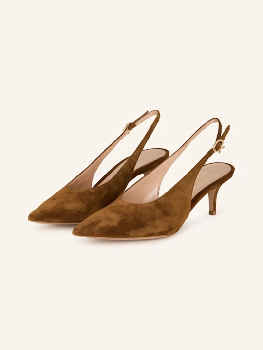 Zdjęcie produktu Gianvito Rossi Czółenka Z Odkrytą Piętą Robbie braun BRĄZOWY