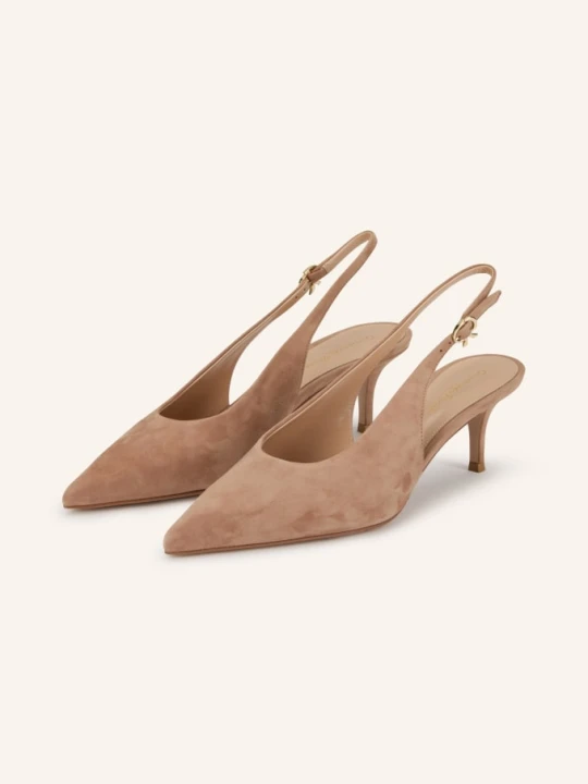Zdjęcie produktu Gianvito Rossi Czółenka Z Odkrytą Piętą Robbie braun JASNOBRĄZOWY