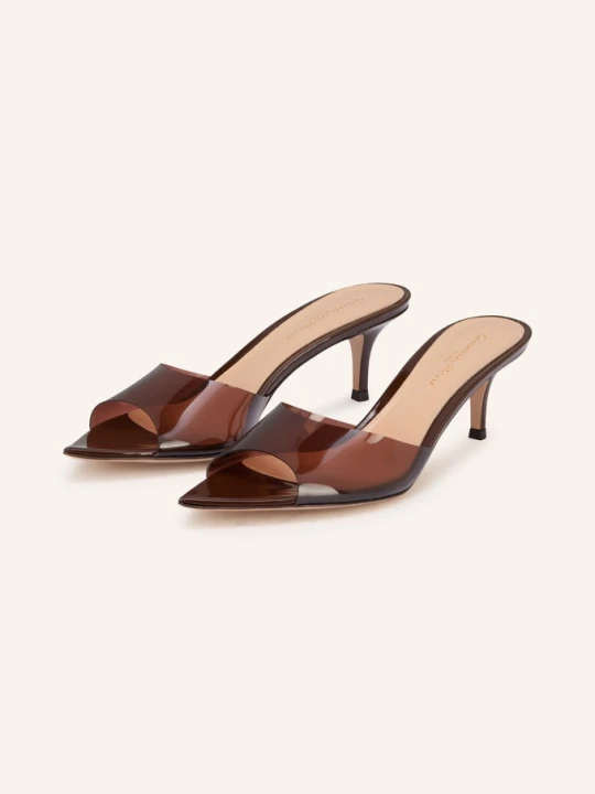 Zdjęcie produktu Gianvito Rossi Klapki Elle 55 braun CIEMNOBRĄZOWY