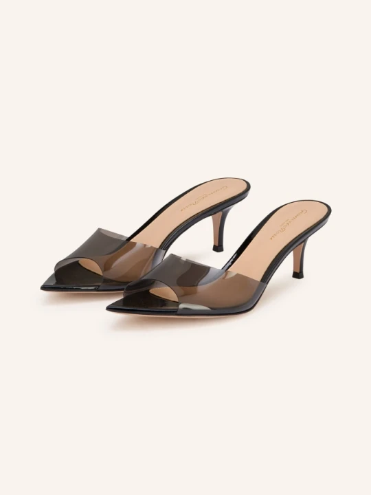 Zdjęcie produktu Gianvito Rossi Klapki Elle 55 schwarz CZARNY