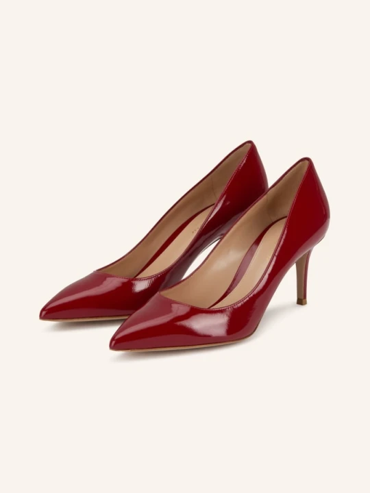 Zdjęcie produktu Gianvito Rossi Lakierowane Czółenka Gianvito 70 rot CZERWONY