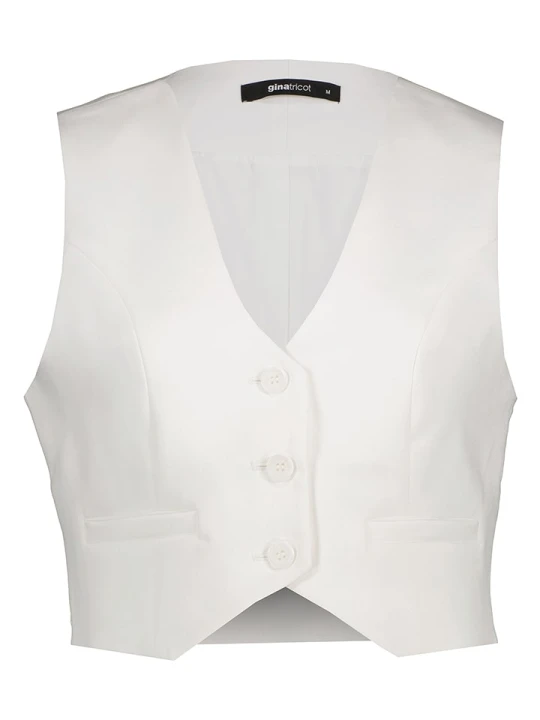 Zdjęcie produktu Gina Tricot Kamizelka w kolorze białym rozmiar: XL
