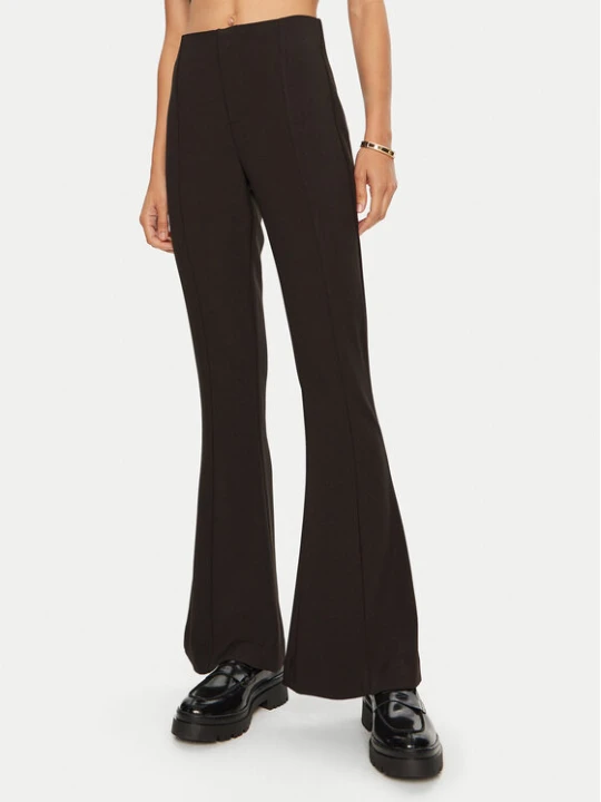 Zdjęcie produktu Gina Tricot Spodnie materiałowe Slim Bootcut Trousers 22856 Czarny Bootcut Fit