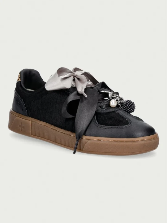 Zdjęcie produktu Gio+ Blue sneakersy damskie skórzane czarny