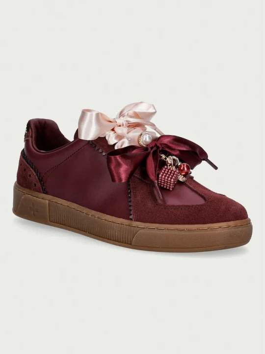 Zdjęcie produktu Gio+ Blue sneakersy damskie skórzane czerwony