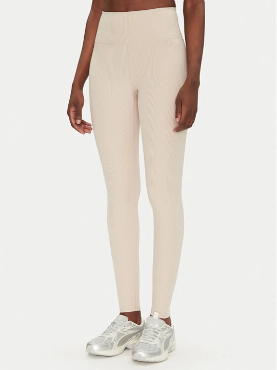 Zdjęcie produktu Girlfriend Collective Legginsy Rib High-Rise 4034 Beżowy Slim Fit