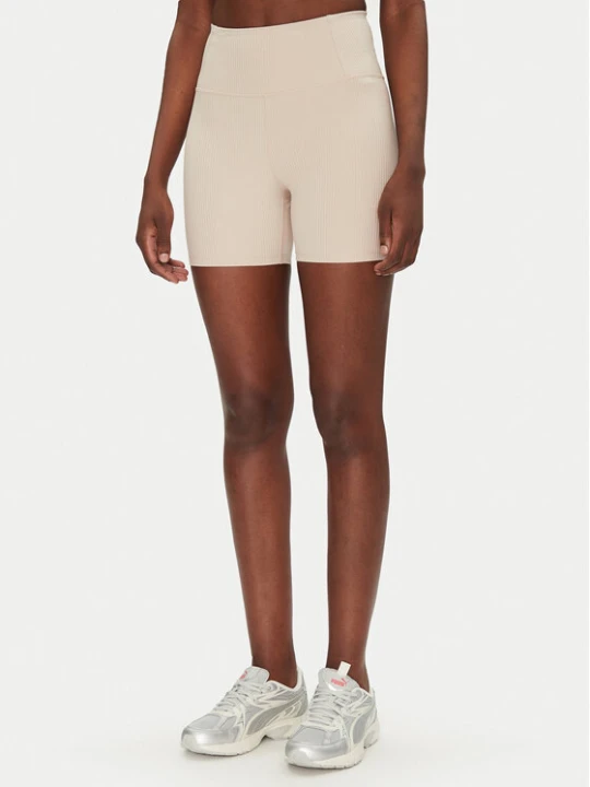 Zdjęcie produktu Girlfriend Collective Szorty sportowe Rib Run 4041 Beżowy Slim Fit
